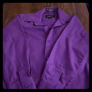 Boys purple button-down
